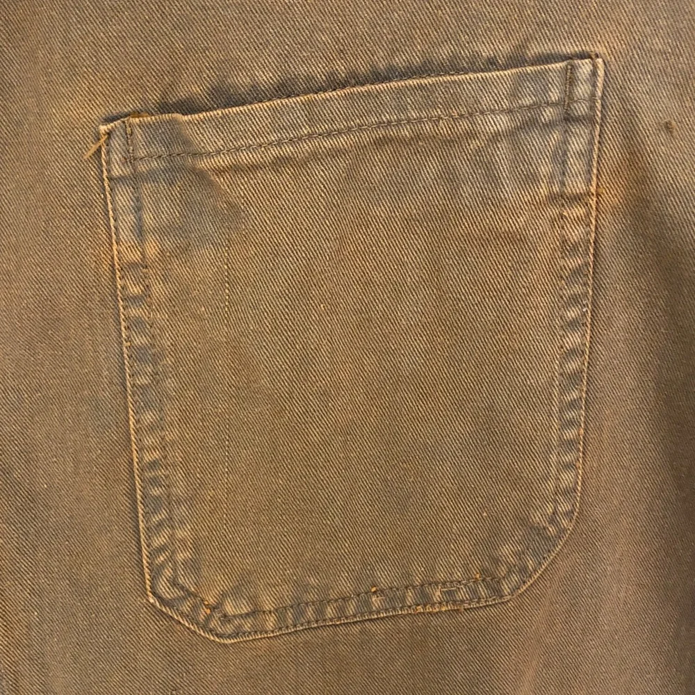 Vintage Unbranded Men's Military Brown Workwear Chore Jacket - Picture 7 of 9